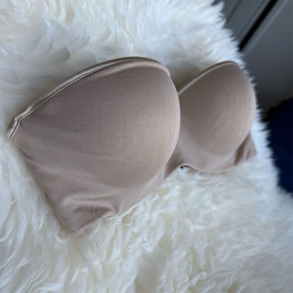 Natori Women's Strapless Bra 34C Beige Lightly Lined Underwired with straps - Picture 1 of 6